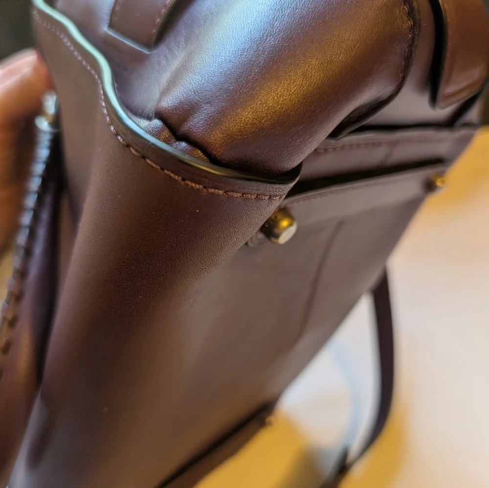 Coach Ace Satchel in Burgundy in EUC - Picture 15 of 16